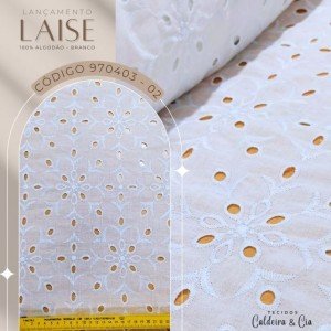 Bordado Laise cor - 02 (Branco)